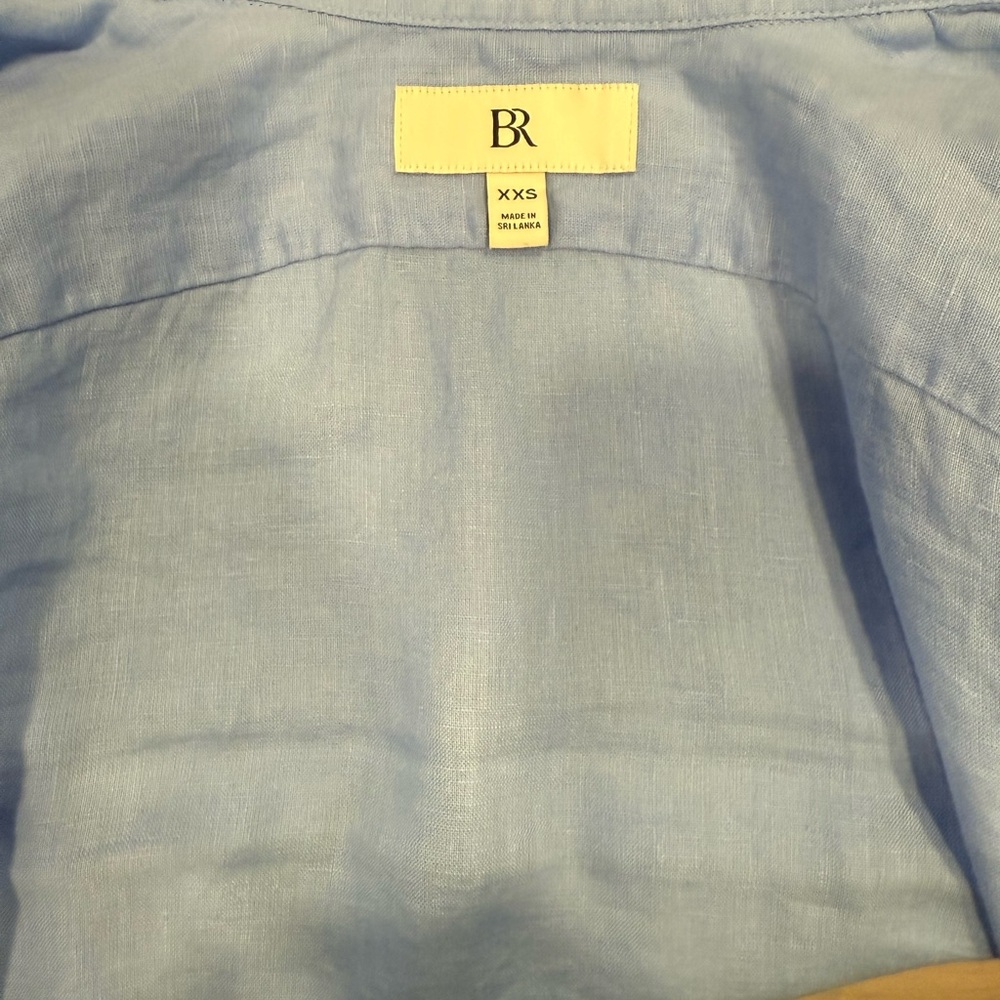Banana Republic Classic 100% Linen Button Down Shirt XXS - Picture 6 of 8